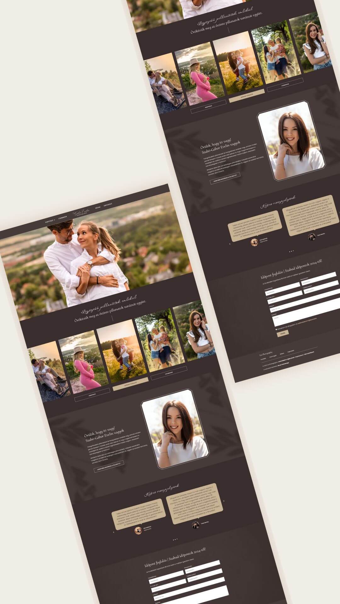 Evi Photography weboldal